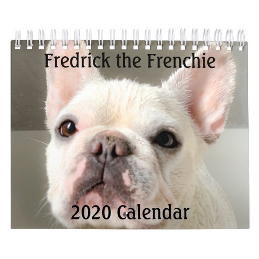 2020 French Bulldog Calendar-Fredrick the Frenchie Kalender (Titelbild)