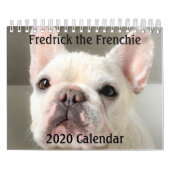 2020 French Bulldog Calendar-Fredrick the Frenchie Kalender (Titelbild)