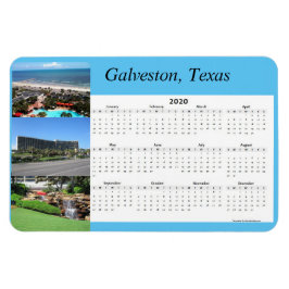 2020 Full Year Magnetic Calendar Magnet