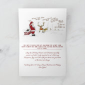 2020 Funny Christmas Cards Feiertagskarte (Innenseite)