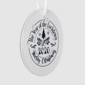 2020 Funny Festive Holiday Foto Weihnachten Ornament (Vorderseite)