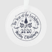 2020 Funny Festive Holiday Foto Weihnachten Ornament (Vorderseite)