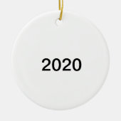 2020 Funny Simple Schlicht Nothing Covid Weihnacht Keramik Ornament (Vorne)