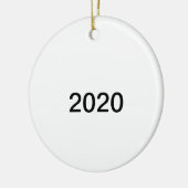 2020 Funny Simple Schlicht Nothing Covid Weihnacht Keramik Ornament (Links)