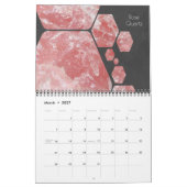 2020 Gemstone Crystal Rock Muster Design Kalender (Mär 2027)