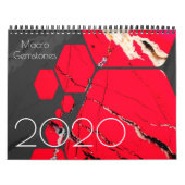 2020 Gemstone Crystal Rock Muster Design Kalender (Titelbild)