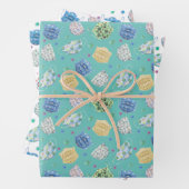 2020 Gesichtsmaske Covid Quarantine Muster Geschenkpapier Set (Beispiel)