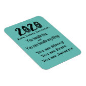 2020 glauben Sie an sich Magnet (Rechte Seite)