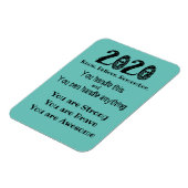 2020 glauben Sie an sich Magnet (Linke Seite)