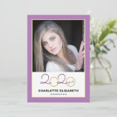 2020 Grad | 2 Einladung zur Foto - Graduiertengrup (Stehend Vorderseite)