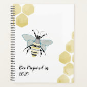 2020 Honey Bee Zen Doodle Planner personalisieren Planer (Vorderseite)
