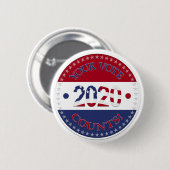 2020 Ihre Stimme zählt Button (Vorne & Hinten)
