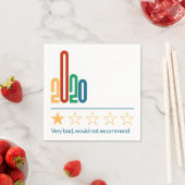 2020 ist 1 Stern würde nicht empfohlen | Neujahr Serviette (Beispiel)