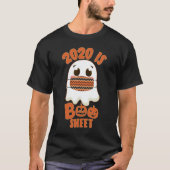 2020 ist Boo Sheet Funny Ghost in Maske Halloween T-Shirt (Vorderseite)