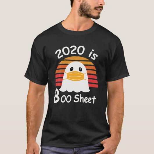 2020 ist Boo Sheet Ghost Maske Funny Geschenk T-Shirt (Vorderseite)