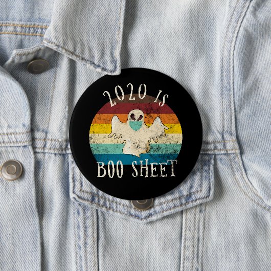 2020 Ist Boo Sheet Halloween Button (Beispiel)