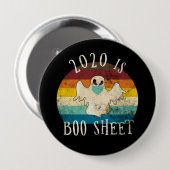 2020 Ist Boo Sheet Halloween Button (Vorne & Hinten)