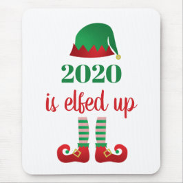 2020 ist das sonnige Weihnachts-Quarantäne-Sprichw Mousepad