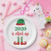 2020 ist das sonnige Weihnachts-Quarantäne-Sprichw Pappteller (Party)