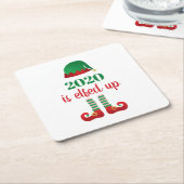 2020 ist das sonnige Weihnachtsgebäck fertig Rechteckiger Pappuntersetzer (angewinkelt)