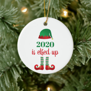 2020 ist das sonnige Weihnachtsgebäck Grün des Spr Keramik Ornament