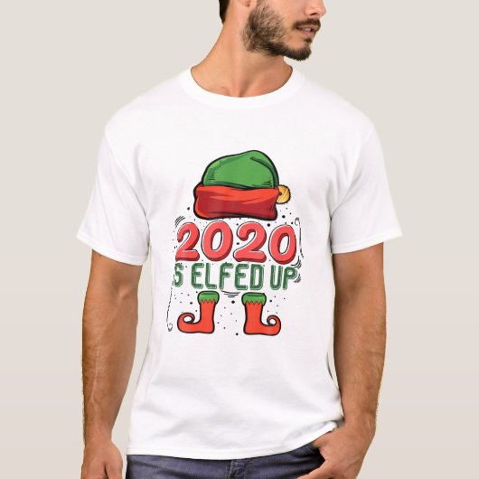 2020 ist die sonnige Weihnachtsfamilie Pajama Gif T-Shirt (Vorderseite)