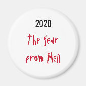 2020 Jahr ab Hell Magnet (Vorne)