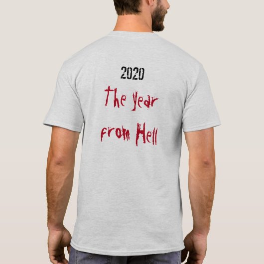 2020 Jahr ab Hell-T - Shirt (Rückseite)