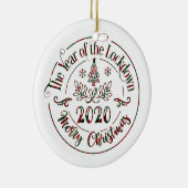 2020 Jahr der Stilllegung | Weihnachten Keramik Ornament (Rechts)