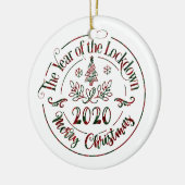 2020 Jahr der Stilllegung | Weihnachten Keramik Ornament (Links)