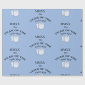 2020 Jahr der Toilettenrolle Geschenkpapier (Flach)