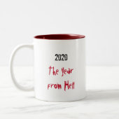 2020 Jahr nach der Hell-Tasse Zweifarbige Tasse (Links)