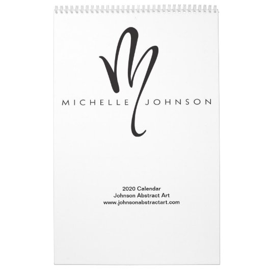 2020 Johnson Abstrakt Art Calendar Kalender (Titelbild)