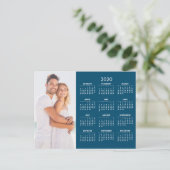 2020 Kalender Ihr Foto Feiertagspostkarte (Stehend Vorderseite)