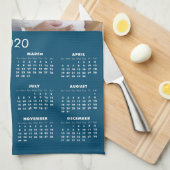 2020 Kalender Ihr Foto Geschirrtuch (Viertel Falte)