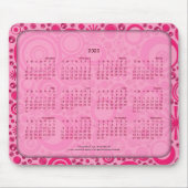 2020 Kalender Mousepad, 2 Tonnen Rosa Mousepad (Vorne)