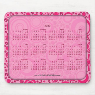 2020 Kalender Mousepad, 2 Tonnen Rosa Mousepad