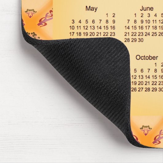 2020 Kalender von Janz Art Nouveau Sangria Mousepad (Ecke)
