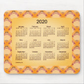 2020 Kalender von Janz Art Nouveau Sangria Mousepad (Vorne)