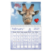 2020 KalenderGiraffe Kalender (Feb 2027)