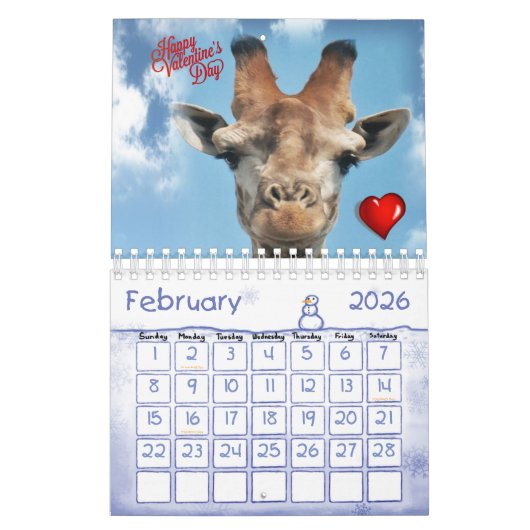 2020 KalenderGiraffe Kalender (Feb 2026)