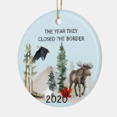 2020 Kanada USA Jahr schließen sie die Grenze Keramik Ornament (Links)