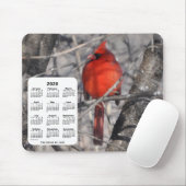 2020 Kardinal Bird Calendar von Janz Mousepad (Mit Mouse)