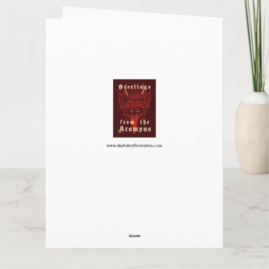 2020 Krampus Card (groß) Karte (Rückseite)