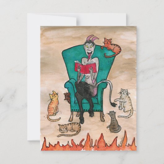 2020 Krampus und die Kätzchen Mitteilungskarte (Vorderseite)