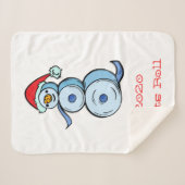 2020 Lasse Roll Toillet Paper Snowman Sherpadecke (Vorderseite (Horizontal))