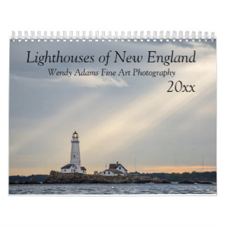 2020 Leuchttürme von New England Monatlicher Kalen Kalender