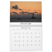 2020 Leuchttürme von New England Monatlicher Kalen Kalender (Feb 2026)