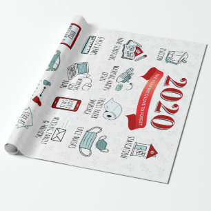 2020 Liste der Sperrmaßnahmen für die Quarantäne W Geschenkpapier