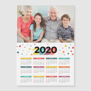 2020 Magnetischer Fotokalender Magnetkarte
